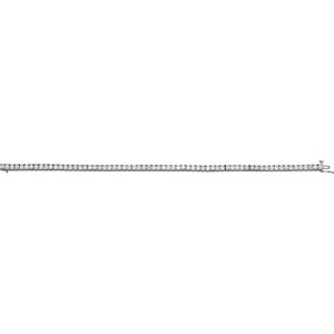 Accented Line Bracelet · 4 ct — 14K White Gold view 2