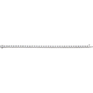 Line Bracelet · 9 ct — 14K White Gold view 2