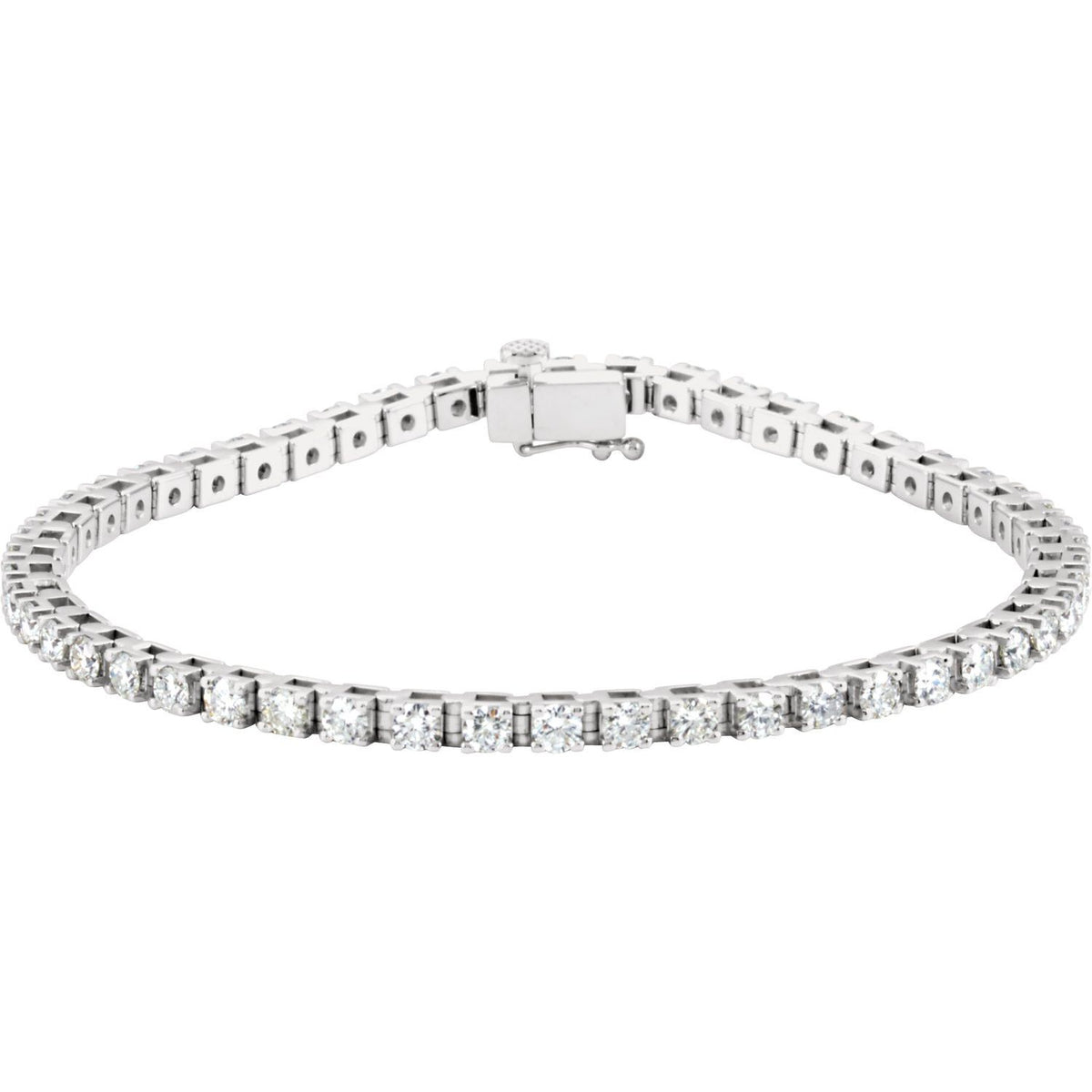 Line Bracelet · 3.5 ct — 14K White Gold