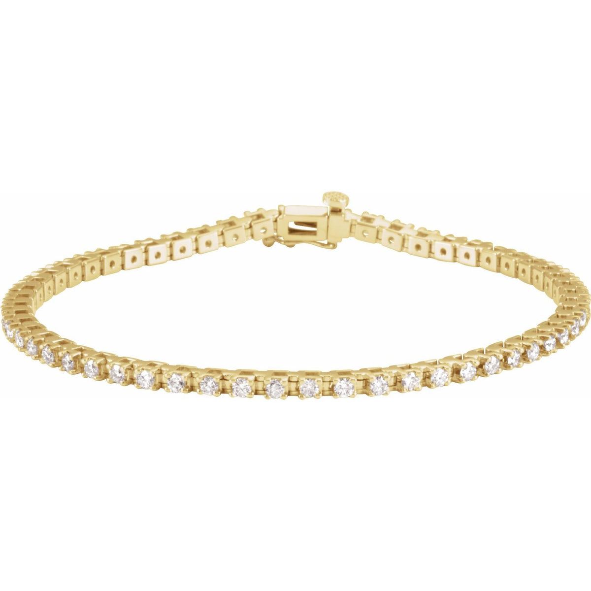 Line Bracelet · 2.25 ct — 14K Yellow Gold