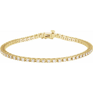 Line Bracelet · 2.25 ct — 14K Yellow Gold
