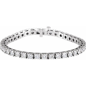 Line Bracelet · 9 ct — 14K White Gold