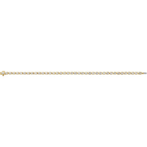 Lab-Grown Diamond Line Bracelet · 6–6.25 ct — 14K Yellow Gold view 3