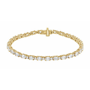 Lab-Grown Diamond Line Bracelet · 5.5 ct — 14K Yellow Gold