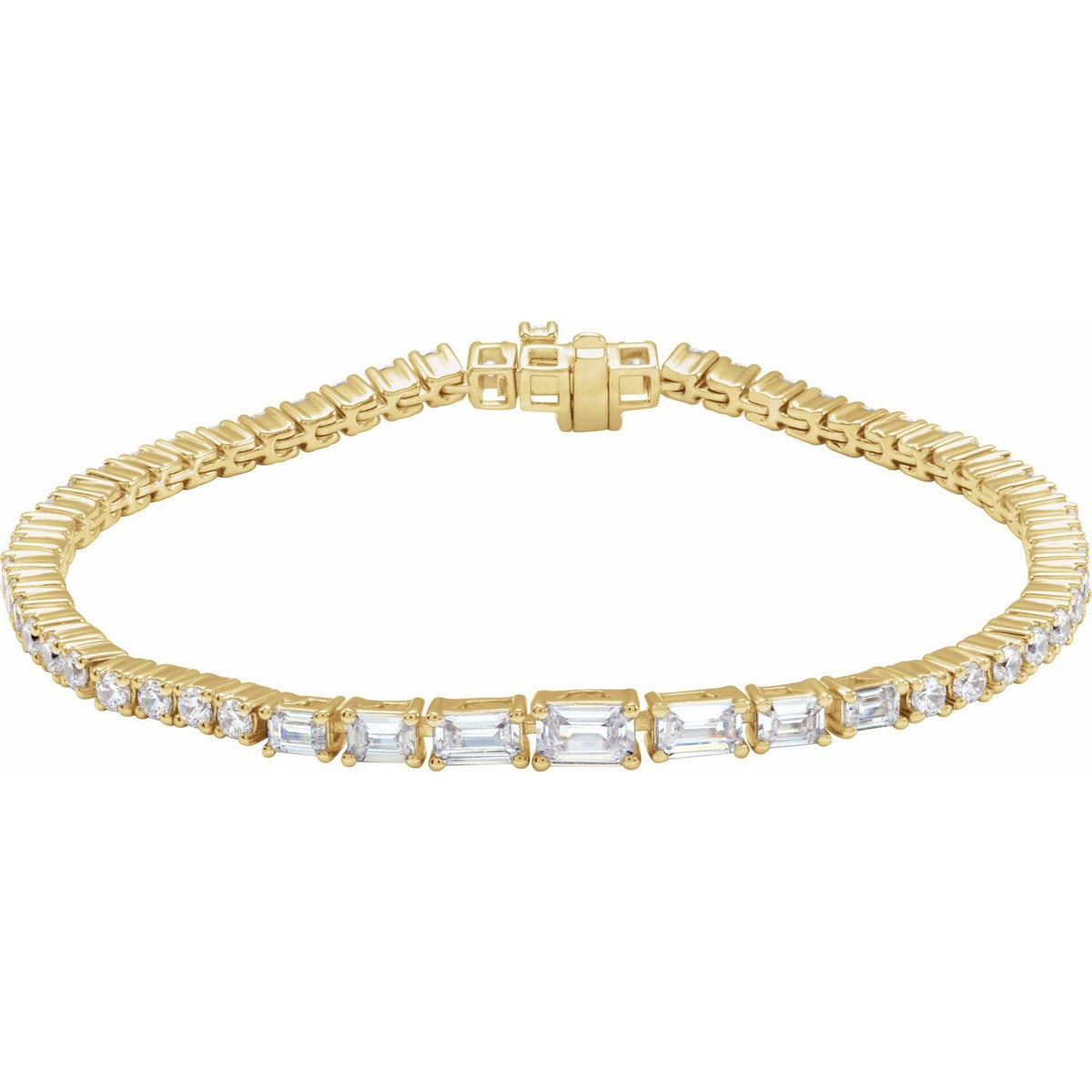 Lab-Grown Diamond Line Bracelet · 4.63 ct — 14K Yellow Gold
