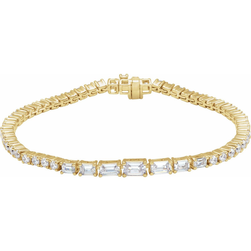 Lab-Grown Diamond Line Bracelet · 4.63 ct — 14K Yellow Gold