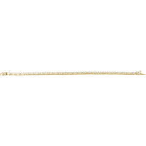 Lab-Grown Diamond Line Bracelet · 5.5 ct — 14K Yellow Gold view 4