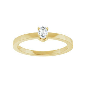 Claw-Prong Solitaire Ring · 0.17–0.25 ct — 14K Yellow Gold view 2
