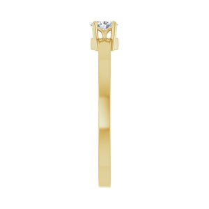 Claw-Prong Solitaire Ring · 0.17–0.25 ct — 14K Yellow Gold view 4