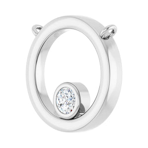 Geometric Necklace · 3.57 ct — 14K White Gold view 2