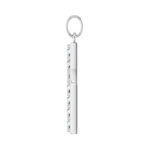 Accented Cross Pendant · 2.33–2.5 ct — 14K White Gold view 2