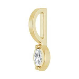 Solitaire Pendant · 7.13 ct — 14K Yellow Gold view 2