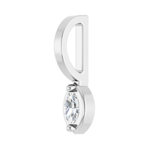 Solitaire Pendant · 7.13 ct — 14K White Gold view 2