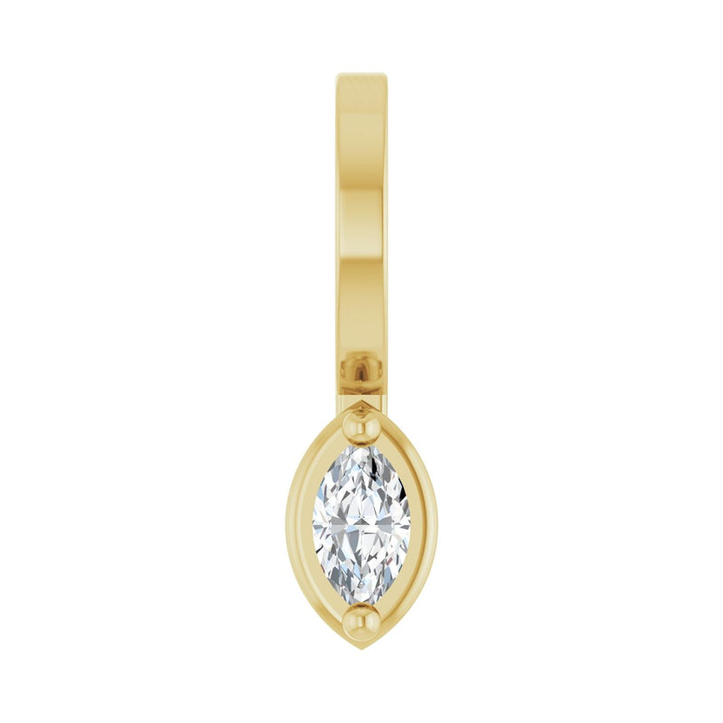 Solitaire Pendant · 7.13 ct — 14K Yellow Gold