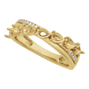 Accented Ring · 0.08–1.13 ct — 14K Yellow Gold view 4