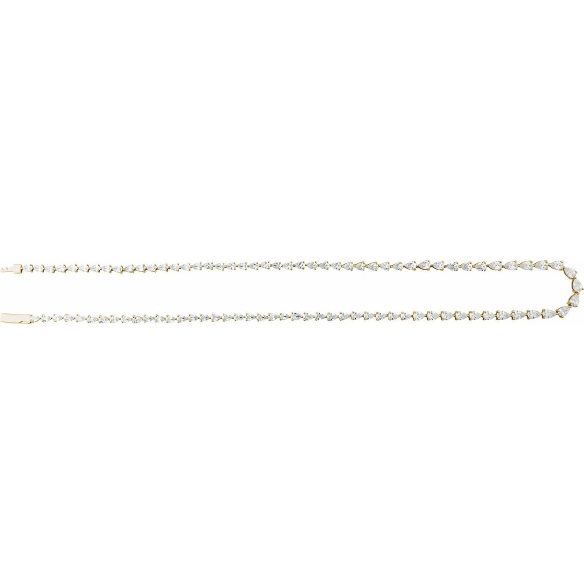 Line Necklace · 17.8 ct — 14K Yellow Gold view 2