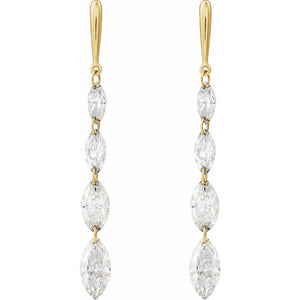 Lab-Grown Diamond Earrings · 1.5 ct — 14K Yellow Gold view 2