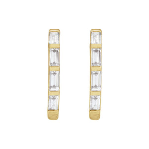 Lab-Grown Diamond Hoop Earrings · 0.33 ct — 14K Yellow Gold view 2