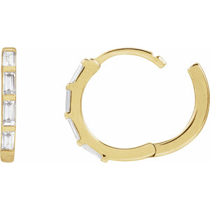 Lab-Grown Diamond Hoop Earrings · 0.33 ct — 14K Yellow Gold view 3