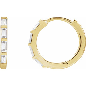 Lab-Grown Diamond Hoop Earrings · 0.33 ct — 14K Yellow Gold