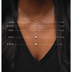 Solitaire Necklace · 4–10 ct — 14K Yellow Gold view 4