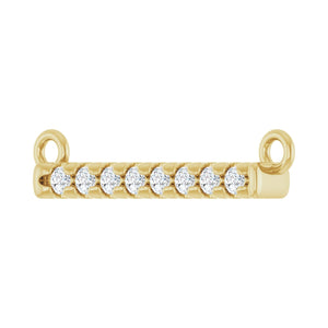 French-Set Bar Necklace · 1.26–3.75 ct — 14K Yellow Gold view 2