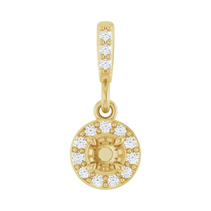 Halo-Style Pendant · 3.05–8.6 ct — 14K Yellow Gold