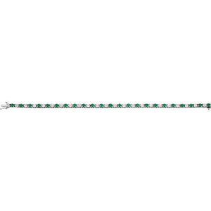 Line Bracelet · 2.38 ct — 14K White Gold view 2