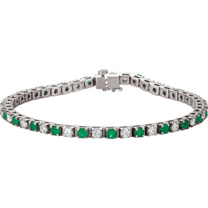 Line Bracelet · 2.38 ct — 14K White Gold