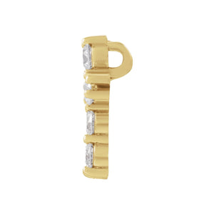 Cross Necklace · 2.45–4.3 ct — 14K Yellow Gold view 2