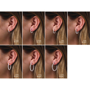 Inside-Outside Hoop Earrings · 0.5–5 ct — 14K Yellow Gold view 5