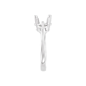 Three-Stone Engagement Ring · 2–3 ct — Sterling Silver, detail
