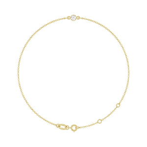 Bezel-Set Link Bracelet · 0.25–1.38 ct — 14K Yellow Gold