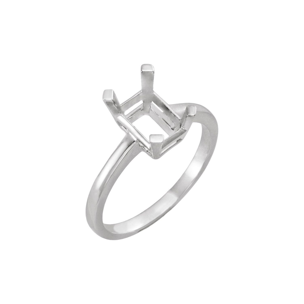 Solitaire Ring · 0.5–3 ct — 18K White Gold