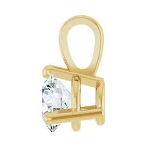 Solitaire Necklace · 4.25–7.5 ct — 14K Yellow Gold view 3