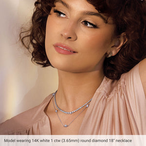 Bezel-Set Station Necklace · 0.2–1 ct — 14K Yellow Gold view 3
