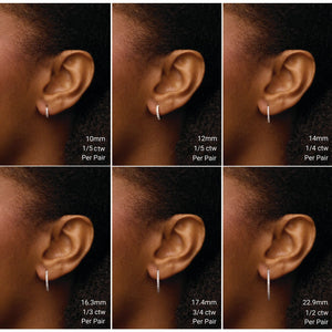 Lab-Grown Diamond Hoop Earrings · 0.2–0.5 ct — 14K Yellow Gold view 5