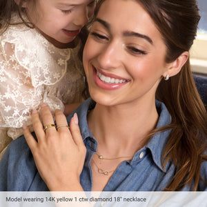 Bezel-Set Station Necklace · 0.2–1 ct — 14K Yellow Gold view 4