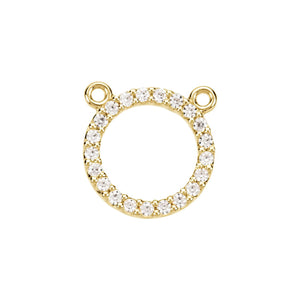 Petite Circle Necklace · 0.08–0.2 ct — 14K Yellow Gold