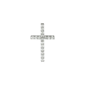 Petite Cross Necklace · 1.47–2.83 ct — 14K Rose Gold