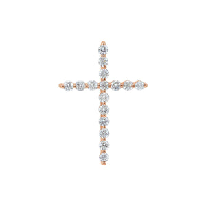 Cross Necklace · 1.7–4.5 ct — 14K Rose Gold