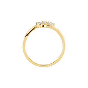 Three-Stone Ring · 0.25–1 ct — 14K Yellow Gold view 2
