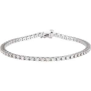 Line Bracelet · 2.25 ct — 14K White Gold