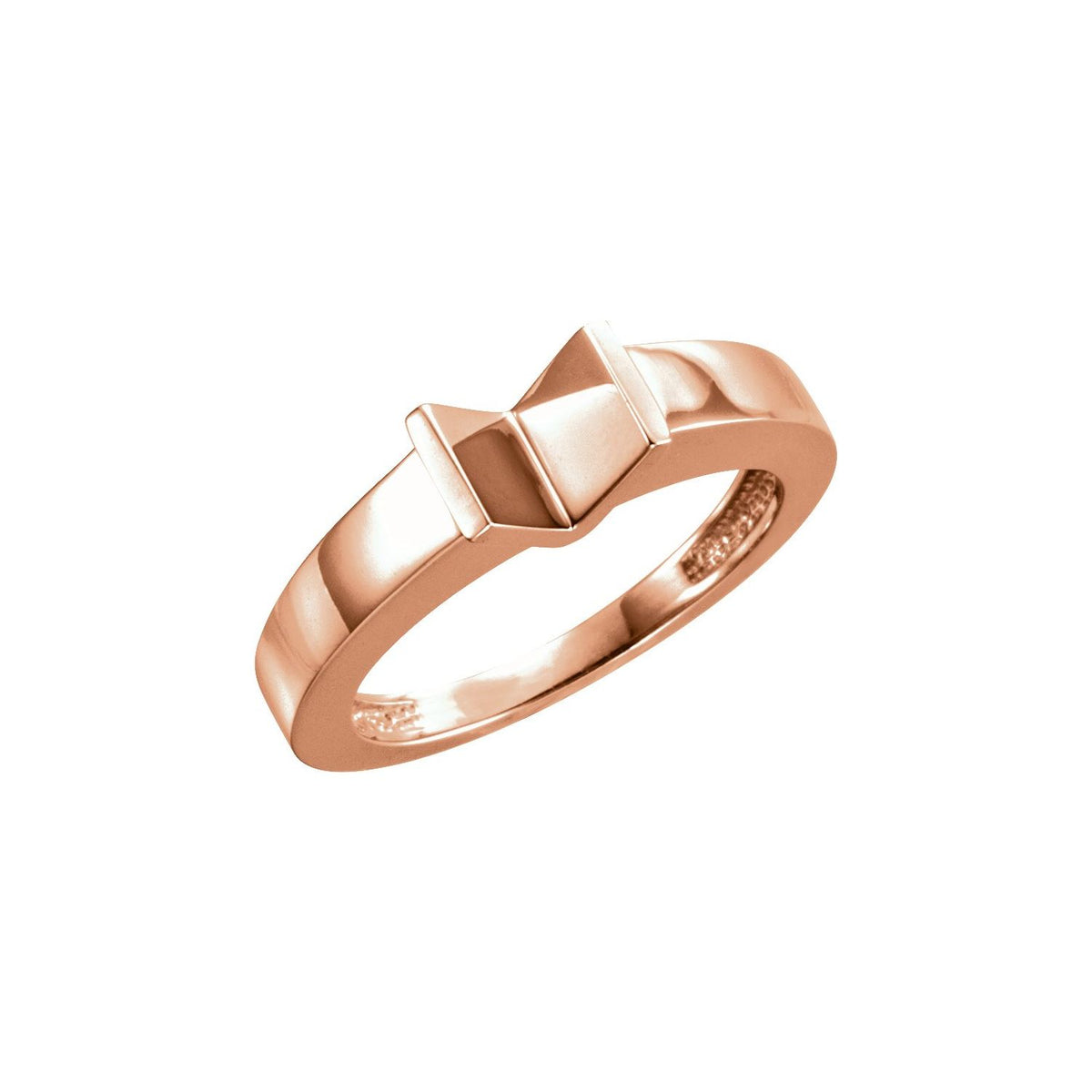 Channel-Set Solitaire Engagement Ring · 0.5–1 ct — 14K Rose Gold