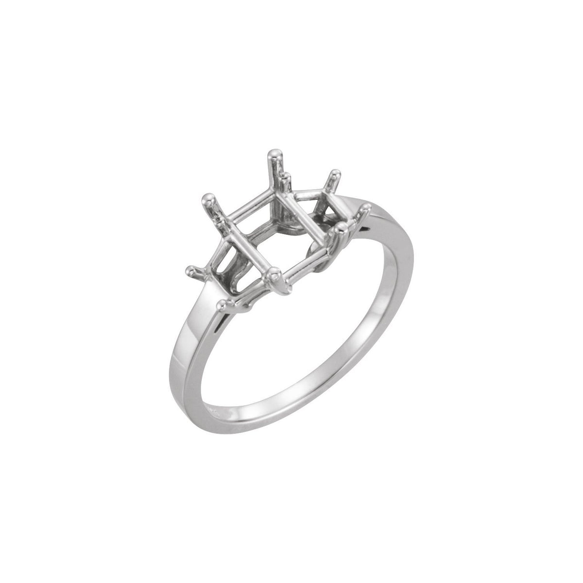 Three-Stone Engagement Ring · 0.5–1 ct — Sterling Silver
