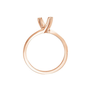 Split-Prong Solitaire Engagement Ring · 0.5–1 ct — 14K Rose Gold, detail