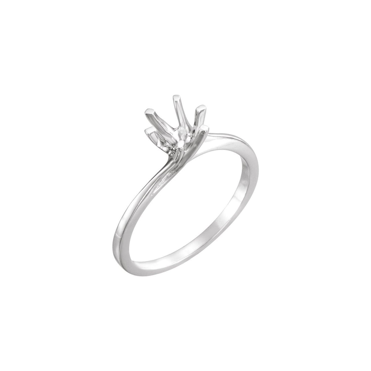 Solitaire Engagement Ring · 0.5–1.5 ct — Sterling Silver