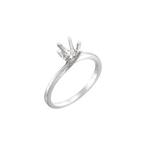 Solitaire Engagement Ring · 0.5–1.5 ct — Sterling Silver