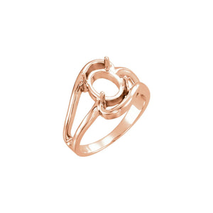 Oval Solitaire Ring · 0.5–2 ct — 18K Rose Gold
