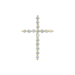 Cross Necklace · 1.7–4.5 ct — 14K Yellow Gold
